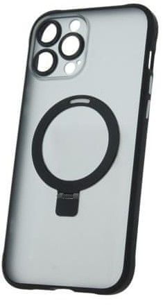 Forever Silikónové TPU puzdro Mag Ring pre iPhone 14 Pro Max čierne (TPUAPIP14PMMRTFOBK)
